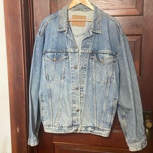 💙Vintage Levi Strauss& Co .Jean Jacket , Size Large Tall original rivited
